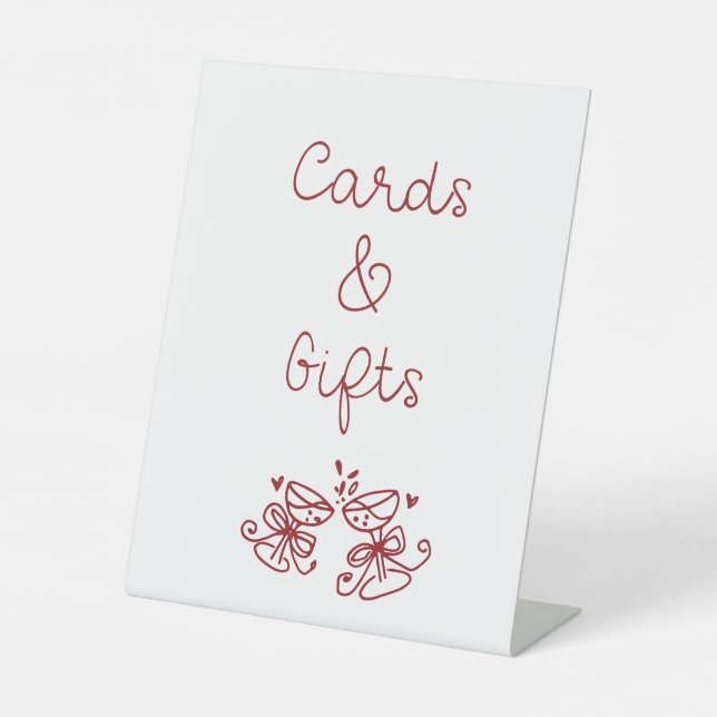 That's Amore Bridal shower Cards And Gifts Pedestal Sign (Front)