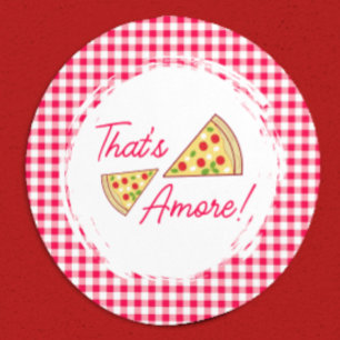 That's Amore Bridal Shower Classic Round Sticker