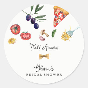 That's amore Bridal Shower Label favours