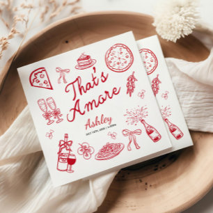 That's Amore Bridal Shower  Napkin