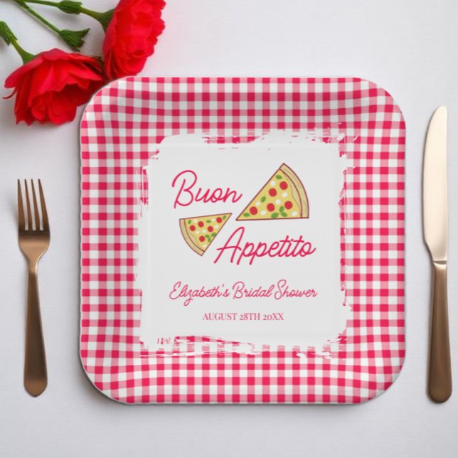 That's Amore Bridal Shower Paper Plate (Creator Uploaded)