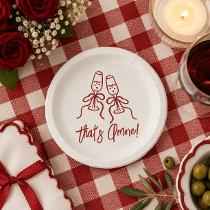That's Amore Bridal Shower Paper Plate