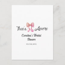 that's amore bridal shower pink retro bow boho nam