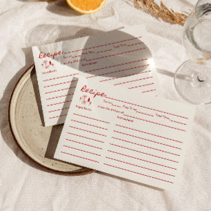 Thats Amore Bridal Shower Recipe Card