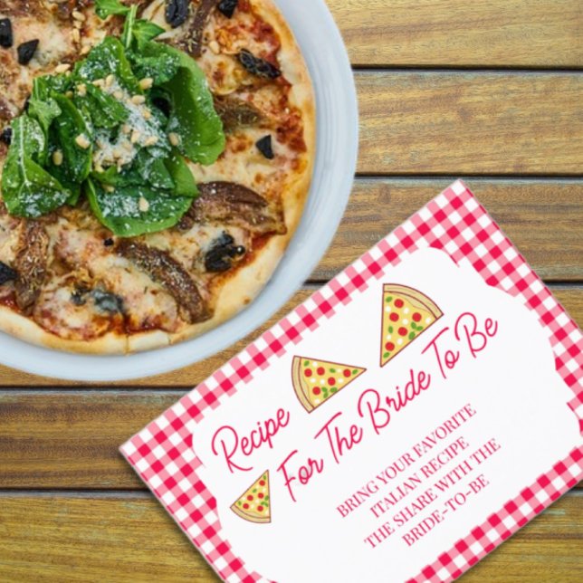 That's Amore Bridal Shower Recipe Enclosure Card (Creator Uploaded)