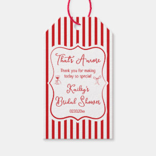 That's Amore Bridal Shower Thank You Gift Tags
