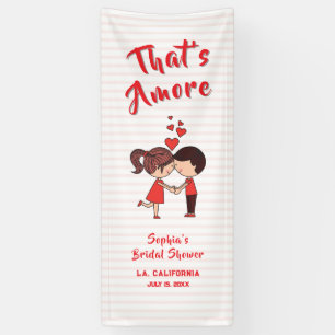 That's Amore Bridal Shower Welcome Banners,Italian Banner