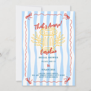 That's amore doodle whimsical bridal shower  invitation