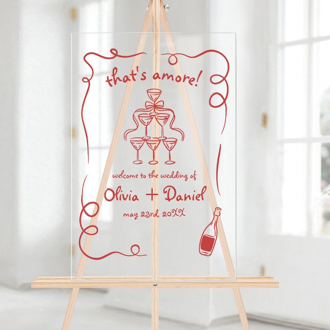 That's Amore Funky Whimsical Illustrated Sign (Creator Uploaded)