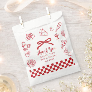 That's Amore Hand Drawn Italian Bridal Shower Favour Bags
