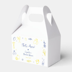 Thats Amore Hand Drawn Italian Lemon Bridal Shower Favour Box
