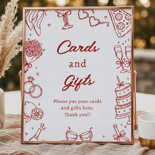 That's Amore Italian Bridal Shower Cards and Gifts Poster