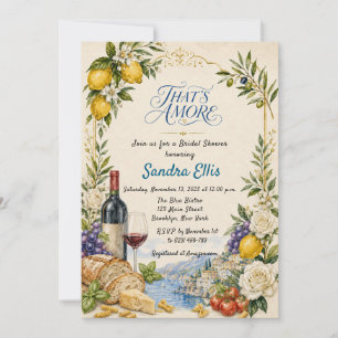 That's Amore Italian Bridal Shower Invitation