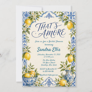 That's Amore Italian Bridal Shower Invitation