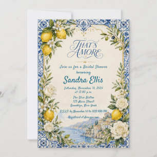 That's Amore Italian Bridal Shower Invitation