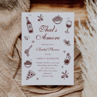 That's Amore Italian Bridal Shower Invitation