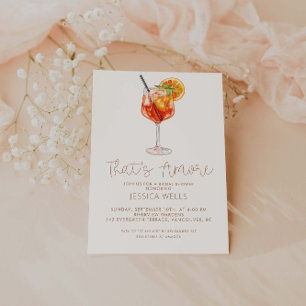 That's Amore Italian Bridal Shower  Invitation