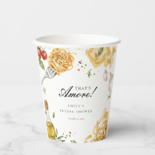 That's Amore Italian Bridal Shower Paper Cups