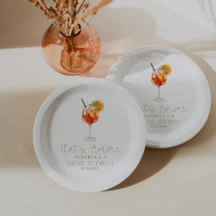 That's Amore Italian Bridal Shower Paper Plate