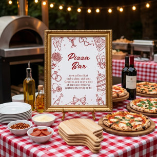 That's Amore Italian Bridal Shower Pizza Bar Sign