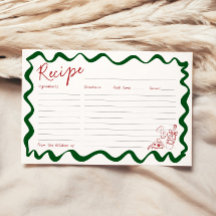 That's Amore Italian Bridal Shower Recipe Card