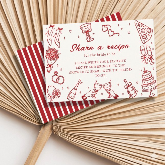 That's Amore Italian Bridal Shower Recipe Insert (Creator Uploaded)