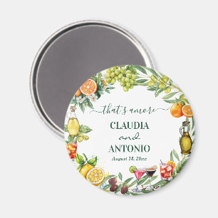 That's Amore Italian Citrus Wedding Favour Magnet