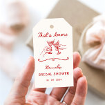 That's Amore Italian Drawn Engagemen Bridal Shower Gift Tags<br><div class="desc">That's Amore Italian Drawn Engagemen Bridal Shower</div>