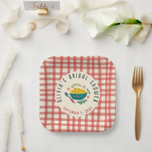 That's Amore Italian Food CUSTOM BRIDAL SHOWER Paper Plate