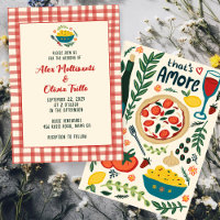 That's Amore Italian Food CUSTOM Plaid Wedding