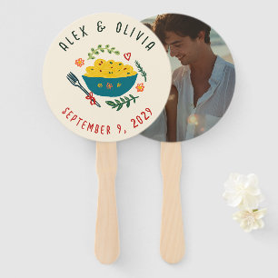 That's Amore Italian Food CUSTOM Wedding Hand Fan