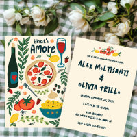 That's Amore Italian Food Engagement Shower CUSTOM