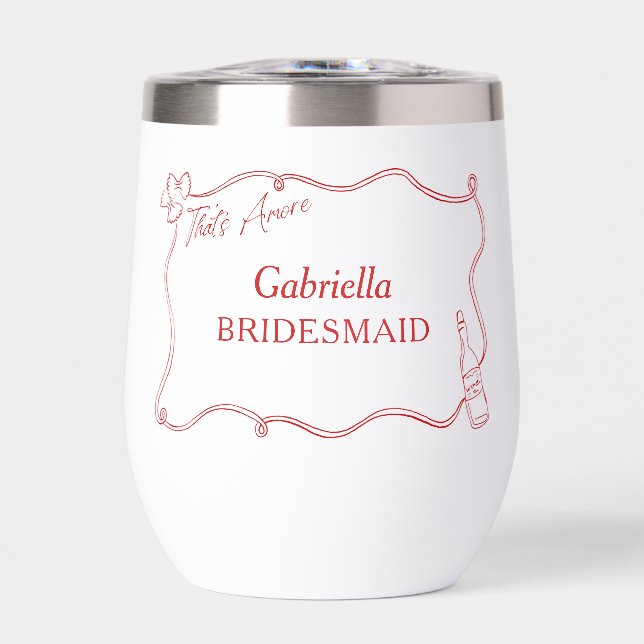 That's Amore Italian Personalised Bridesmaid (Front)