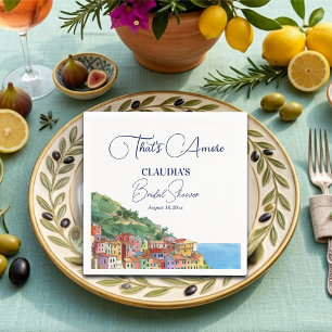 That's Amore Italian Riviera Bridal Shower Napkin