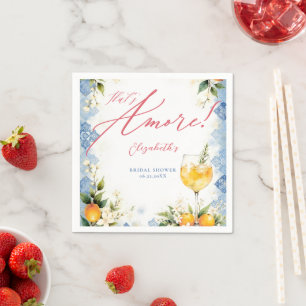 Thats Amore Italian Themed Brunch Bridal Shower Napkin