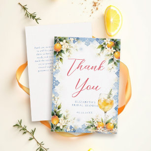 Thats Amore Italian Themed Brunch Bridal Shower Thank You Card