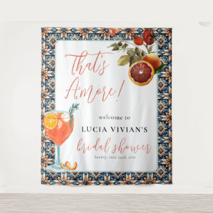 That's Amore Juicy Orange Spritz Bridal Welcome Tapestry