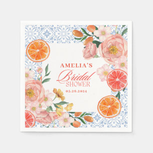 Thats amore mediterranean citrus Bridal shower  Napkin