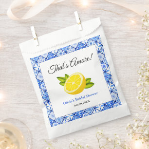 That's Amore Mediterranean Lemon Bridal Shower Favour Bags