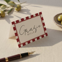 That's Amore Red Checkered Bridal Shower