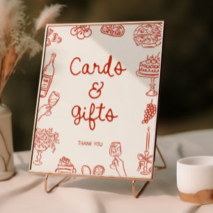 That's Amore Red Illustrated Cards & Gifts Poster