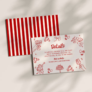 That's Amore! Red Italian Details Enclosure Card