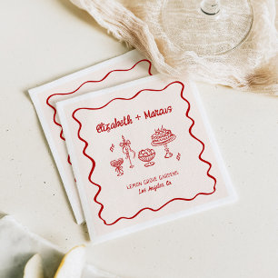 That's Amore! Red Italian Napkin