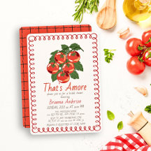 That's Amore Red Tomato Italian Bridal Shower
