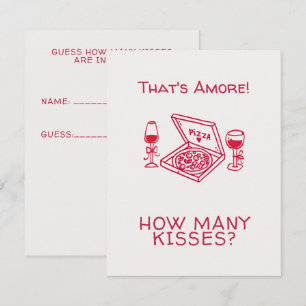 That's Amore Whimsical Hand Drawn Bridal Shower Enclosure Card
