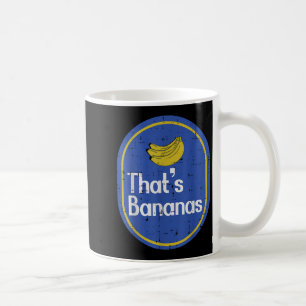 Thats Bananas Sticker Fruit Costume Halloween Men  Coffee Mug