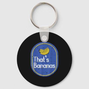 Thats Bananas Sticker Fruit Costume Halloween Men Key Ring