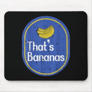 Thats Bananas Sticker Fruit Costume Halloween Men  Mouse Pad