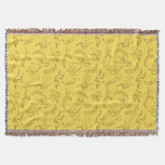 That's Bananas Throw Blanket (Front)