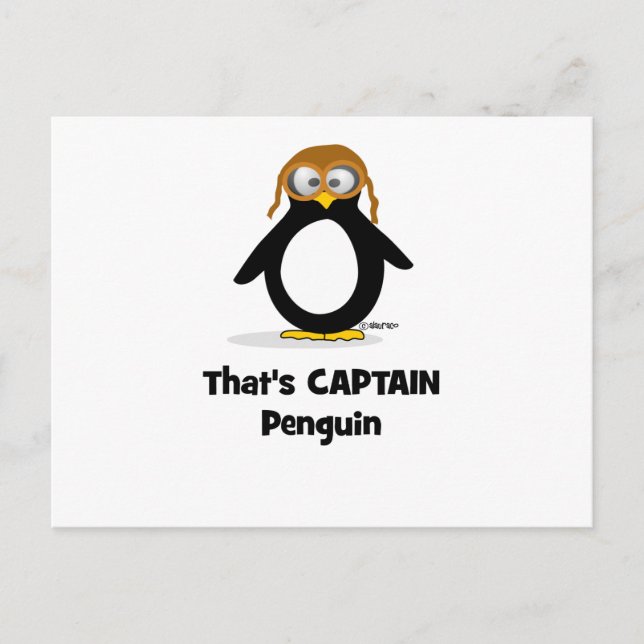 That's Captain Penguin Postcard (Front)